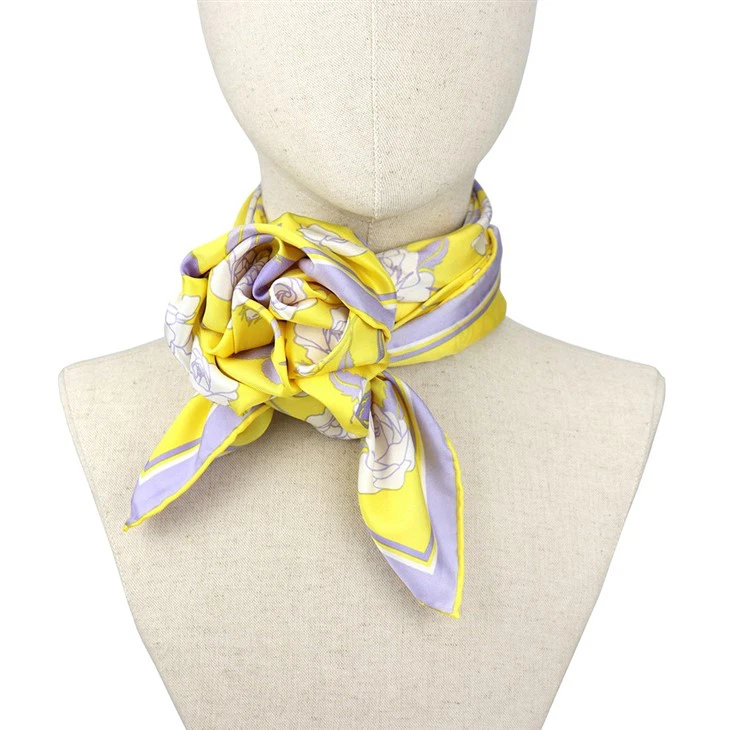 Blue Floral Scarf