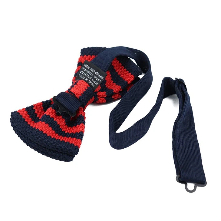 Red Knitted Bow Tie