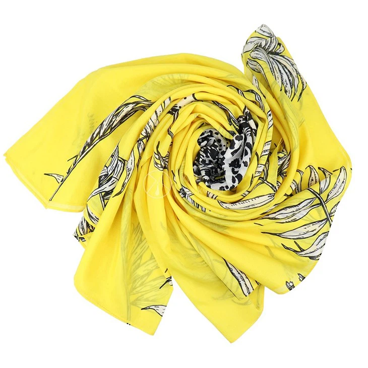 Animal Print Scarf Silk