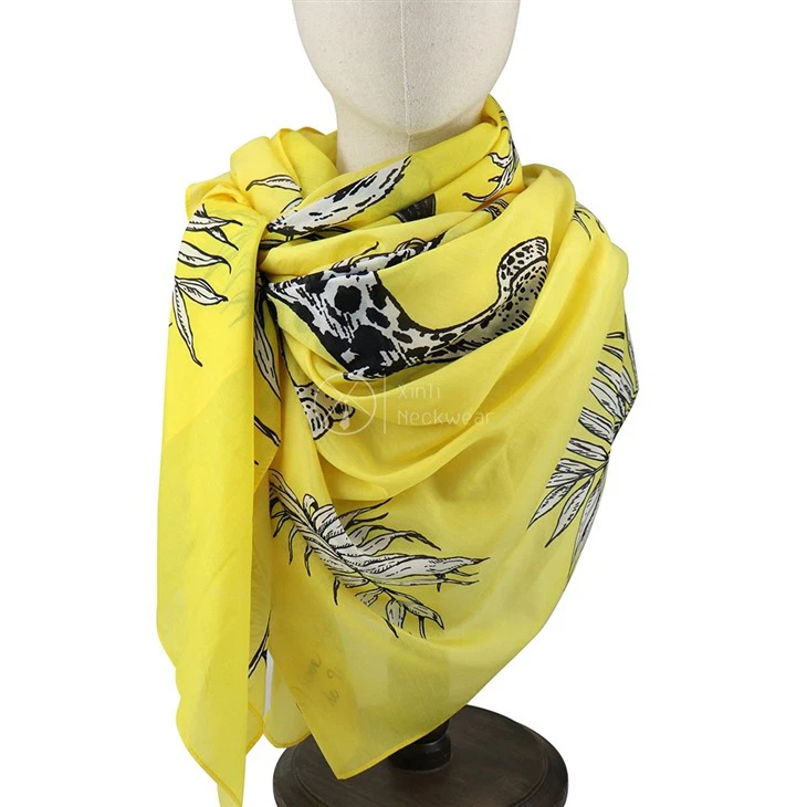 Animal Print Lightweight Scarf