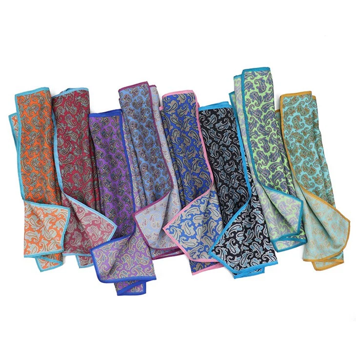 Green Floral Pocket Square