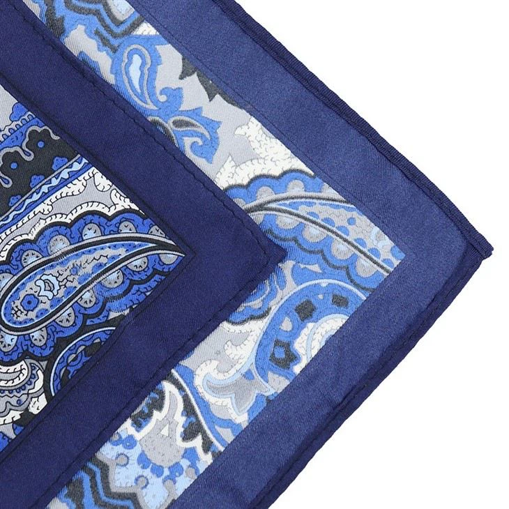 Black Paisley Handkerchief